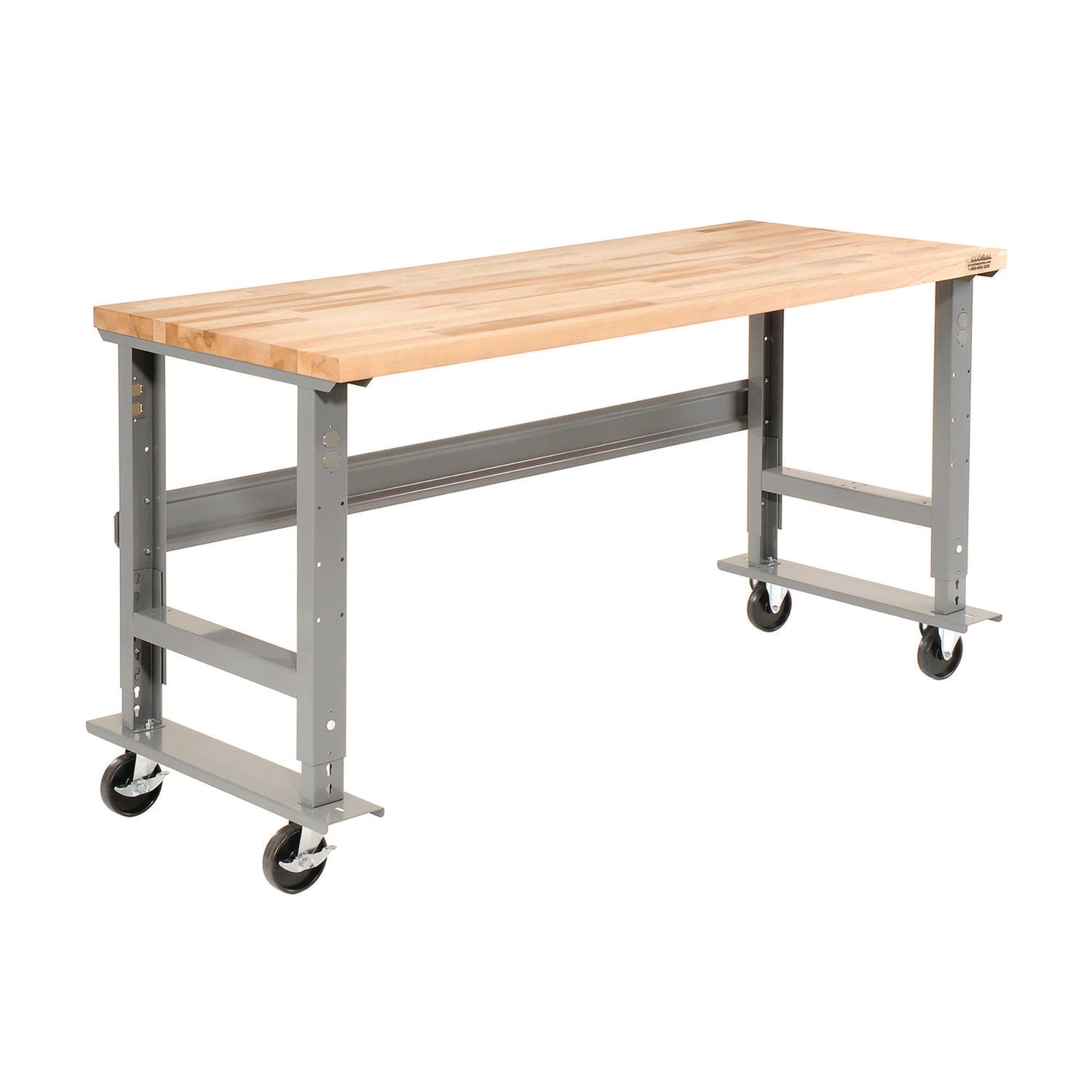 global-industrial-light-duty-butcher-block-top-adjustable-height-workbench-800-lbs-60-x-30-x-36-to-43-gray-gbe183166a_1