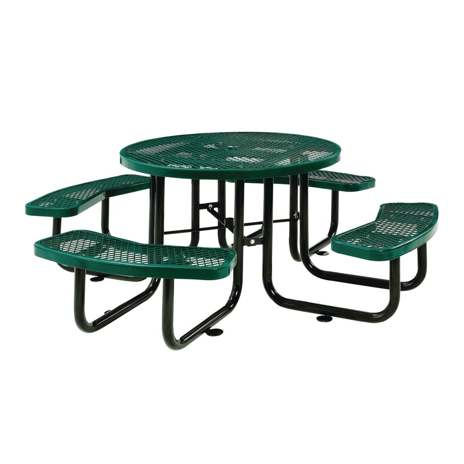 global-industrial-expanded-steel-picnic-table-round-46-dia-x-29-5h-green-top-green-base-legs-gbe277150gn_1
