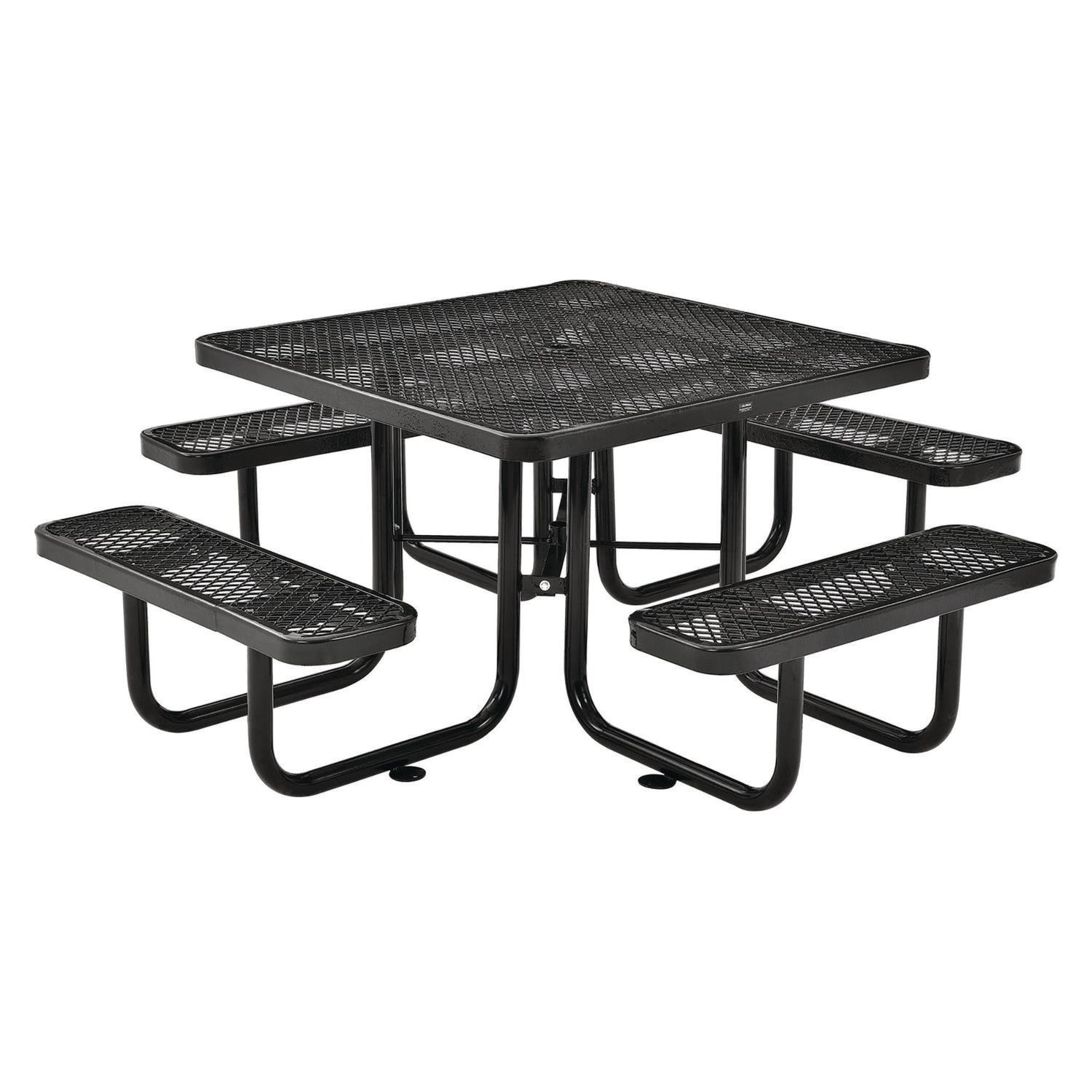 global-industrial-expanded-steel-picnic-table-square-81-x-81-x-29-5-black-top-black-base-legs-gbe277151bk_1