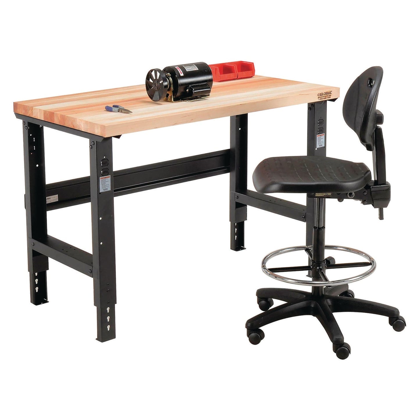 global-industrial-standard-duty-butcher-block-top-adjustable-height-workbench-2-000-lbs-48-x-30-x-30-88-to-36-88-maple-black-gbe319076_4