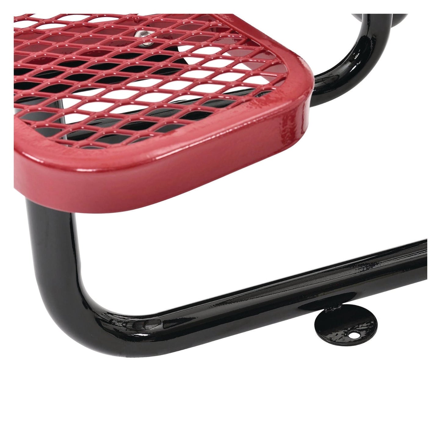 global-industrial-expanded-steel-picnic-table-round-46-dia-x-29-5h-red-top-red-base-legs-gbe277150rd_4