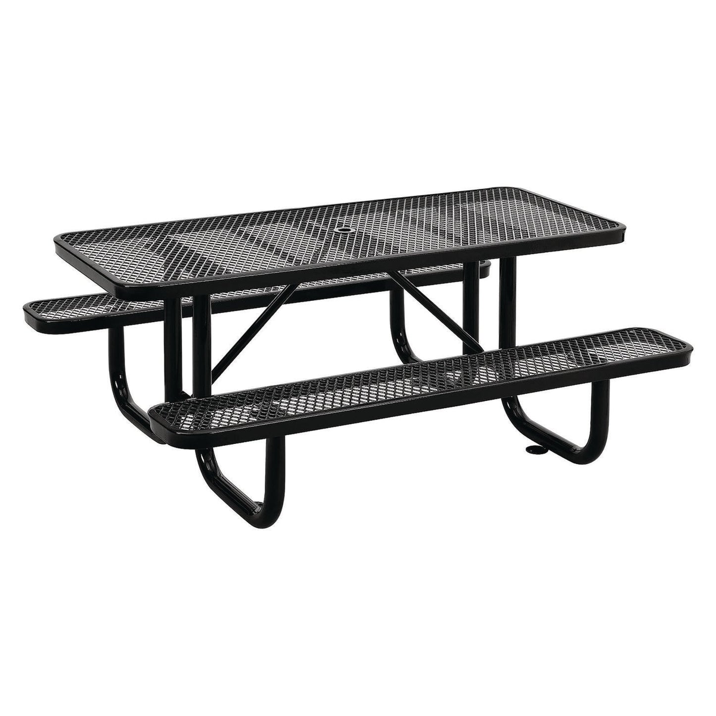 global-industrial-expanded-steel-picnic-table-rectangular-72-x-62-x-29-5-black-top-black-base-legs-gbe277152bk_4
