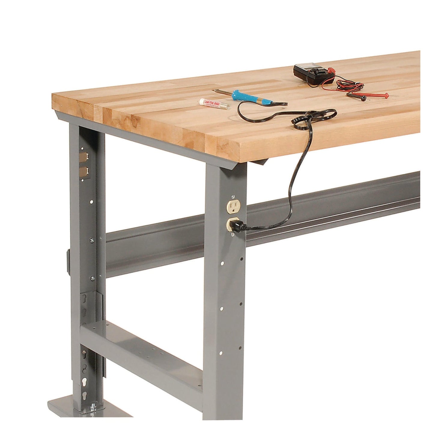 global-industrial-light-duty-butcher-block-top-adjustable-height-workbench-800-lbs-60-x-30-x-36-to-43-gray-gbe183166a_4