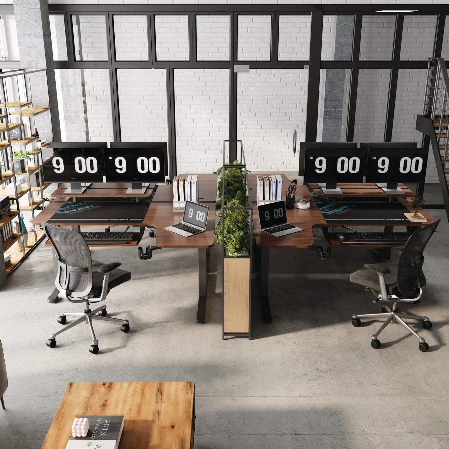 eureka-ergonomic-r-l-shaped-standing-desk-with-keyboard-tray-right-desk-61-25-x-43-25-x-34-38-to-52-88-walnut-black-ekal60rwn_5