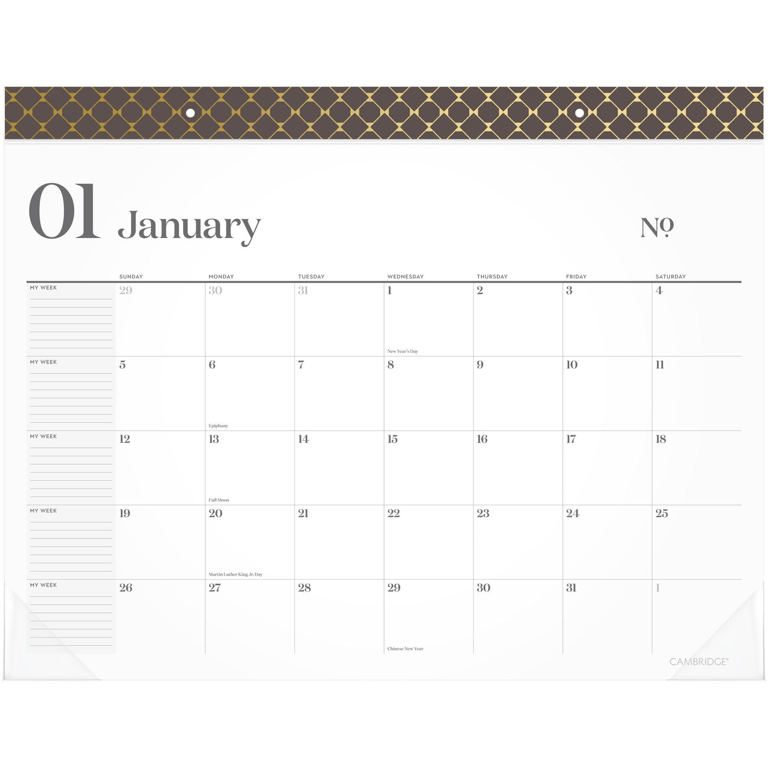 cambridge-workstyle-monthly-desk-pad-calendar-21-75-x-17-white-sheets-brown-gold-headband-clear-corners-12-month-jan-dec-2025-aag160670404_1