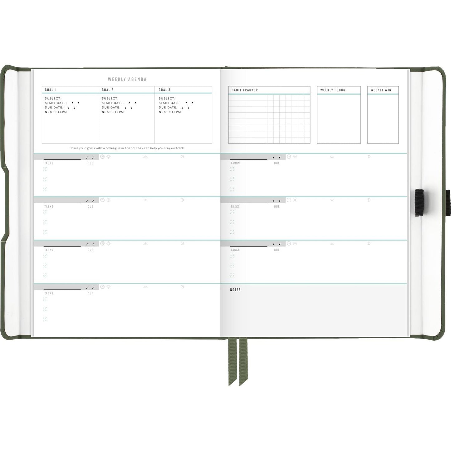 at-a-glance-foundation-undated-weekly-monthly-planner-8-5-x-6-75-green-cover-12-month-undated-aagfd20060_4