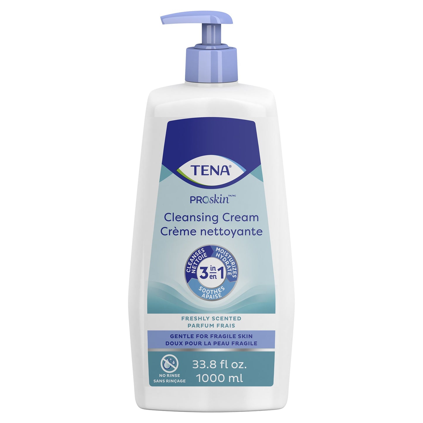 TENA® ProSkin™ Cleansing Cream Rinse-Free Body Wash Cream 33.8 oz. Pump Bottle Mild Scent (931630_CS)