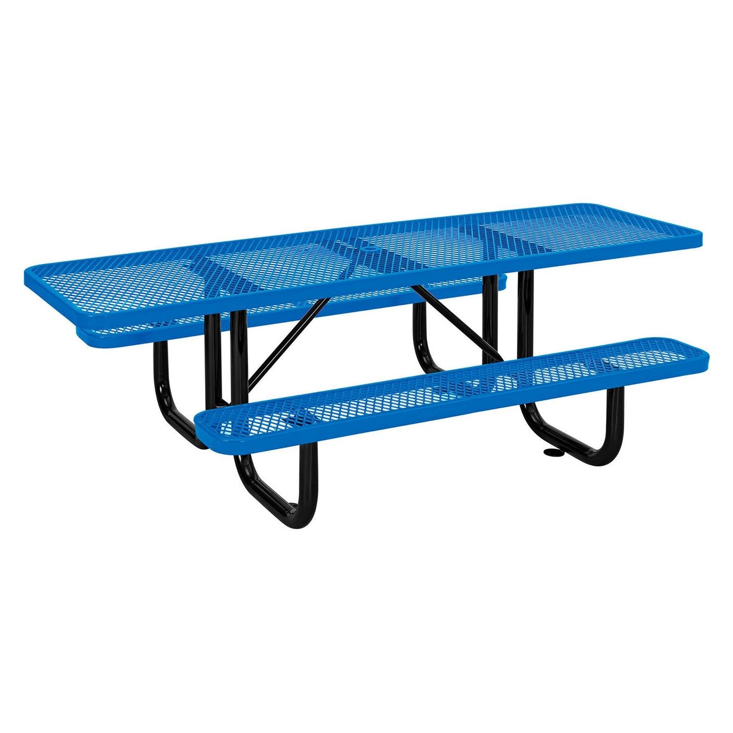 global-industrial-ada-compliant-expanded-steel-picnic-table-rectangular-96-x-60-x-29-5-blue-top-and-base-gbe695289bl_2
