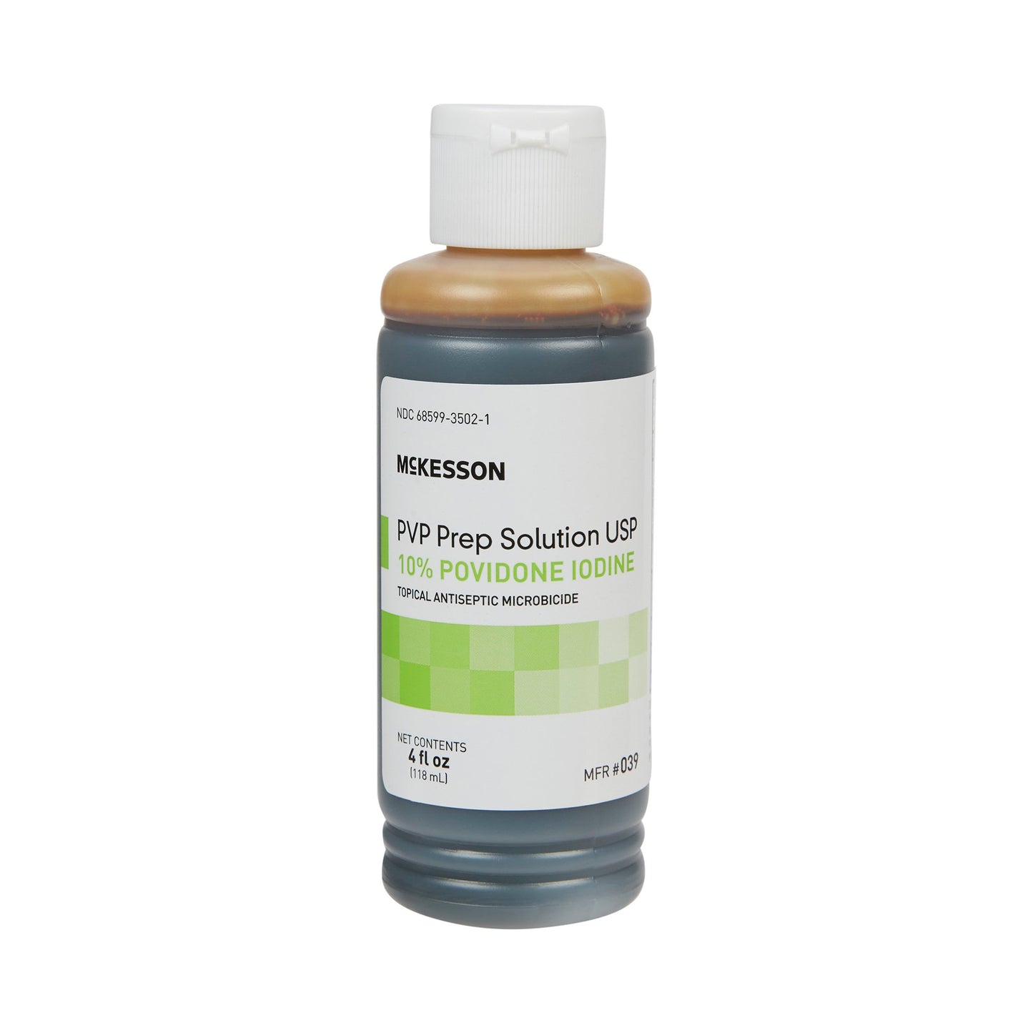 McKesson Skin Prep Solution 4 oz. Flip-Top Bottle 10% Strength Povidone-Iodine NonSterile (1043539_CS)