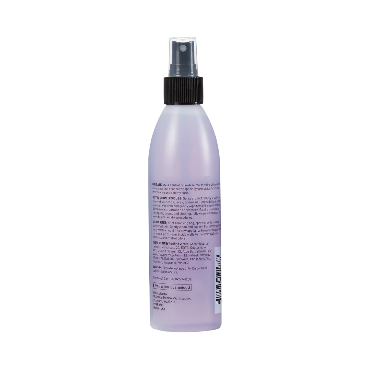 McKesson Rinse-Free Perineal Wash Liquid 8 oz. Pump Bottle Fresh Scent (877029_CS)