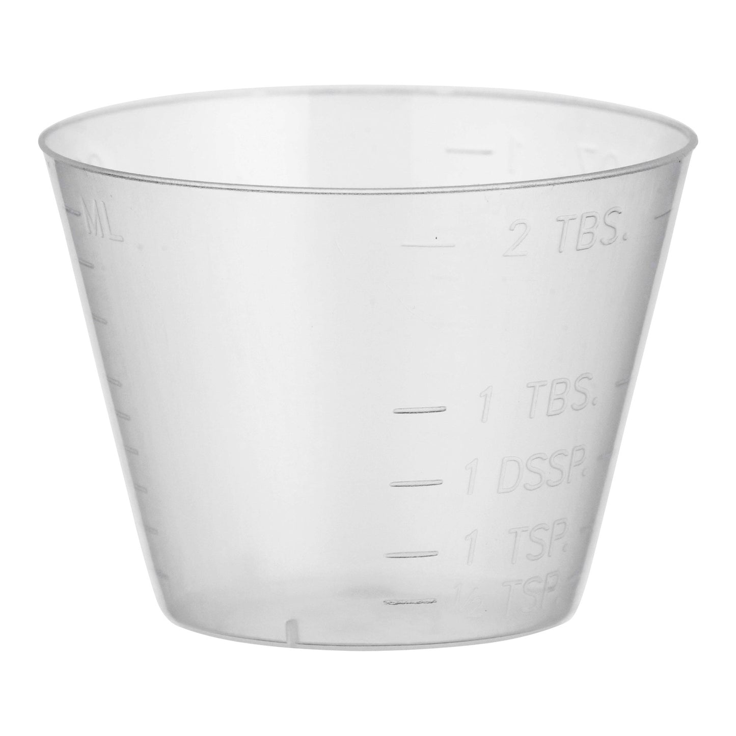 McKesson Medicine Cup 1 oz. Translucent Plastic Disposable NonSterile (1228933_CS)