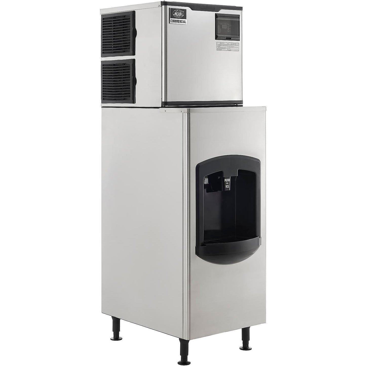 Nexel Ice Dispenser with Ice Machine & Bin, Air Cooled, 420 lbs. Production/24 Hours (WB243318)