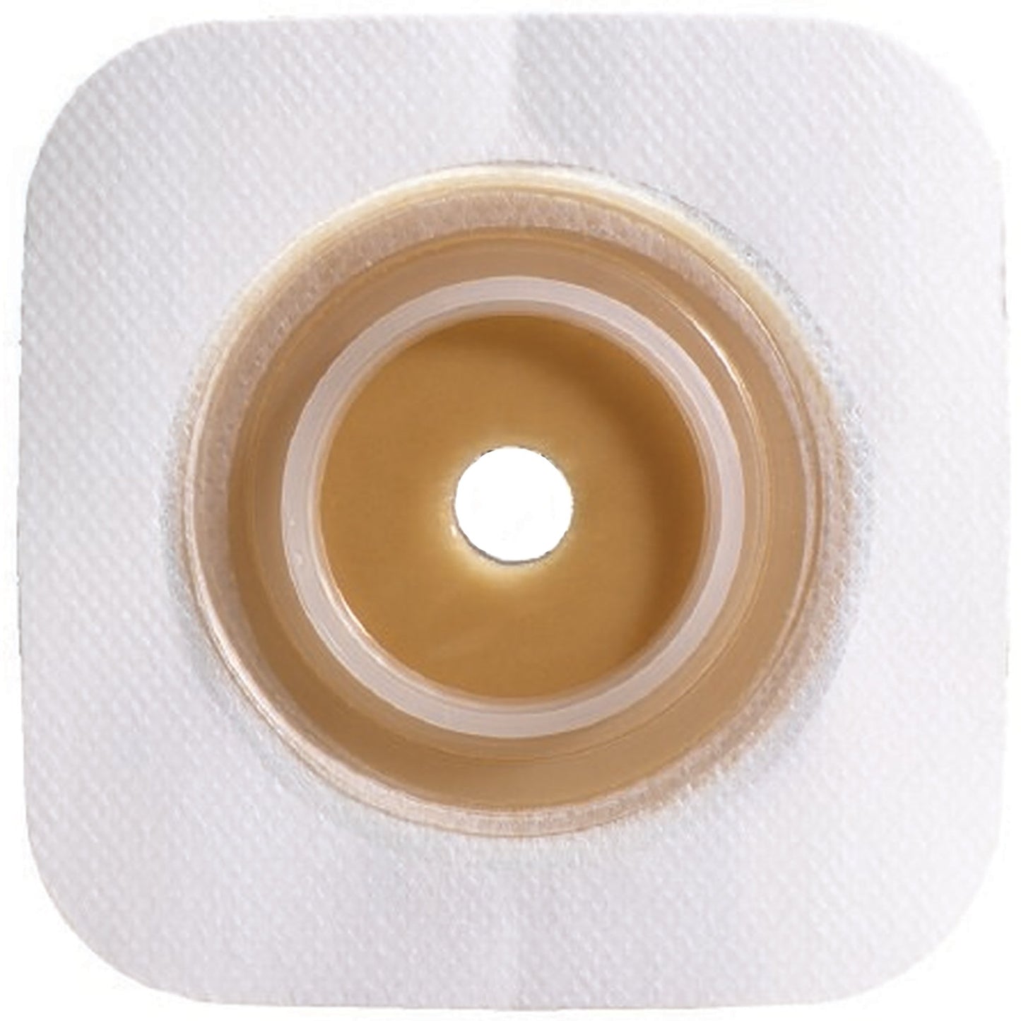Sur-Fit Natura® Ostomy Barrier Trim to Fit, Standard Wear Stomahesive® Adhesive 57 mm Flange Sur-Fit® Natura® System Hydrocolloid 1-3/8 to 1-3/4 Inch Opening 5 X 5 Inch (325407_EA)