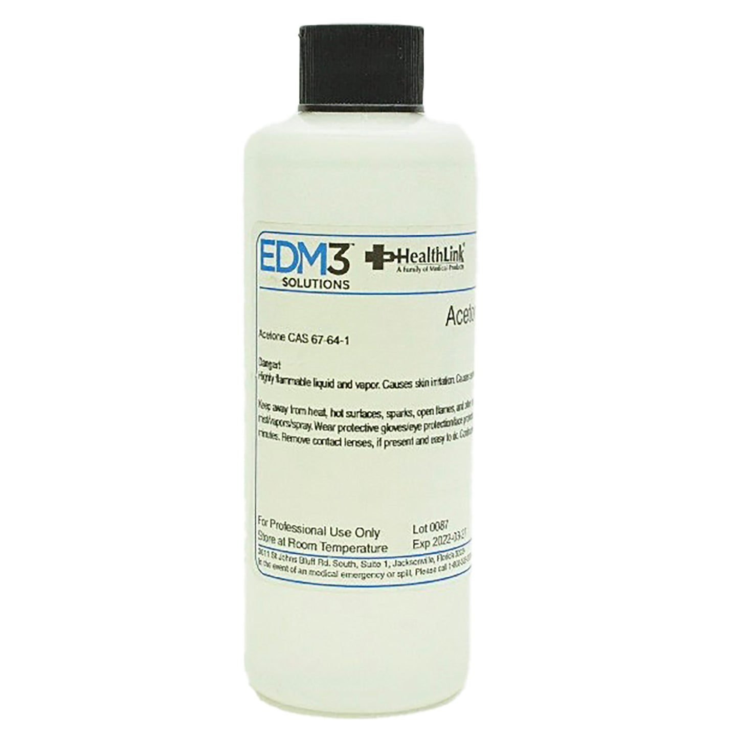 EDM 3 LLC Chemistry Reagent Acetone ACS Grade 100% 4 oz. (447621_EA)