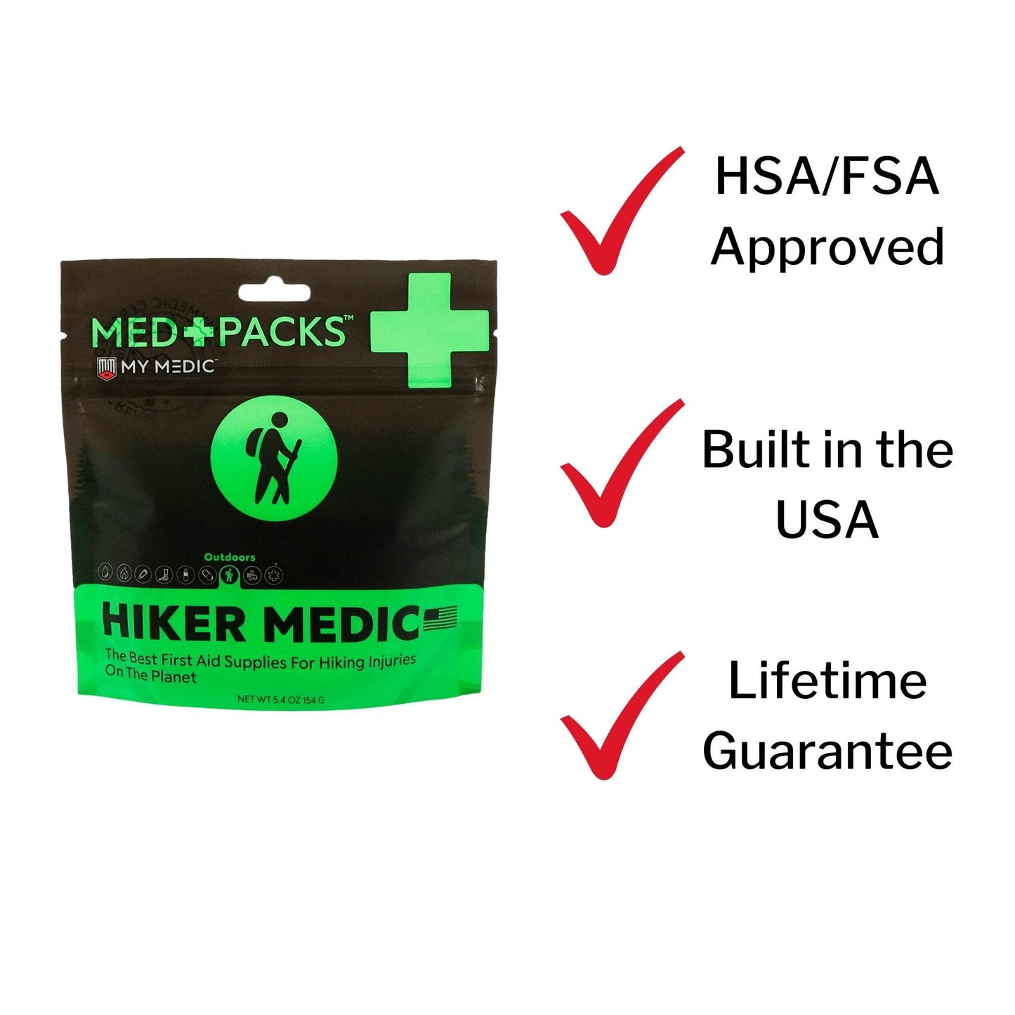 My Medic™ MED PACKS Hiker Medic First Aid Kit Plastic Pouch (1207734_EA)