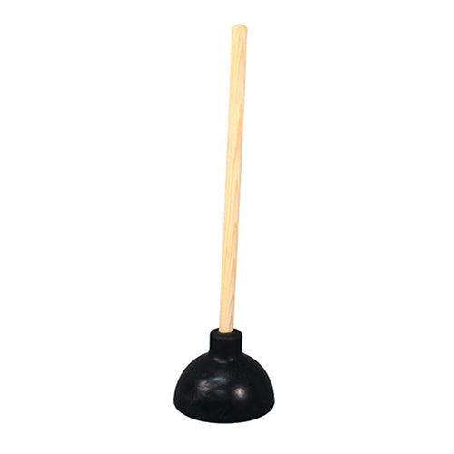 Impact® Industrial Professional Toilet Plunger, Black/Wood, 6/Case (IMP9200CT)
