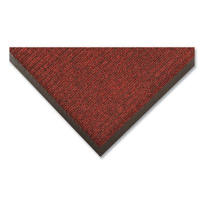 Notrax Heritage Rib™ Heavy-Weight Scraper Entrance Mat, 117, 3/8 in x 3 ft W x 10 ft L, Needle-Punched Yarn, Vinyl Bckg, Red/Blk (921-117S0310RB)
