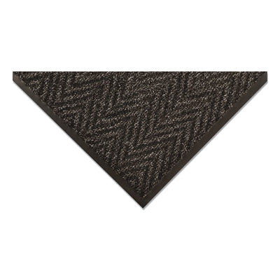 Notrax Arrow Trax® Low-Profile Scraper Entrance Mat, 118, 3/8 in x 2 ft W x 3 ft L, Needle-Punched Yarn, Vinyl Backing, Charcoal (921-118S0023CH)