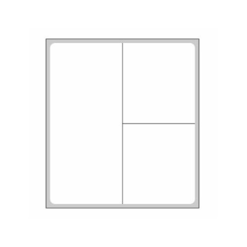 PDC® Blank Label Thermal Paper White Permanent 2-1/4 X 2-1/2 Inch (1205575_RL)