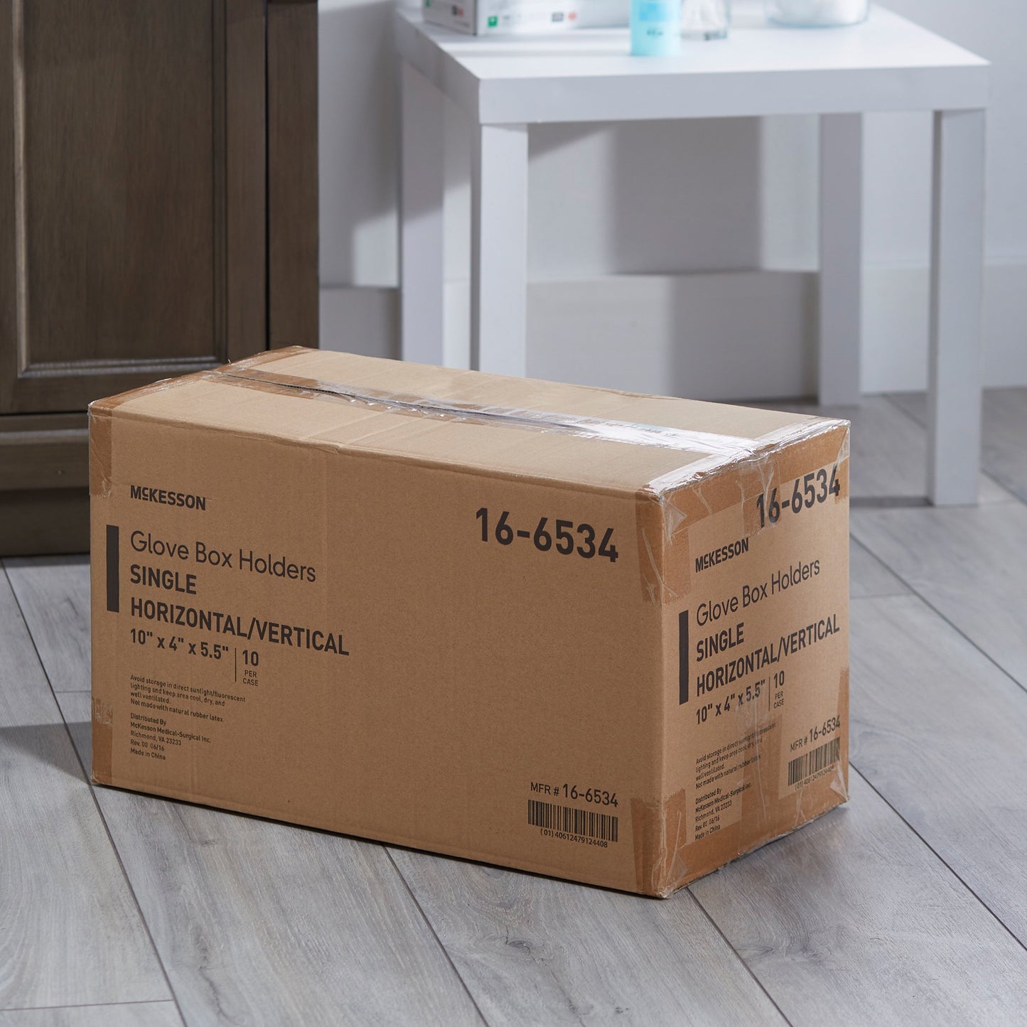 McKesson Glove Box Holder Horizontal or Vertical Mounted 1-Box Capacity Clear 4 X 5-1/2 X 10 Inch Plastic (464711_CS)