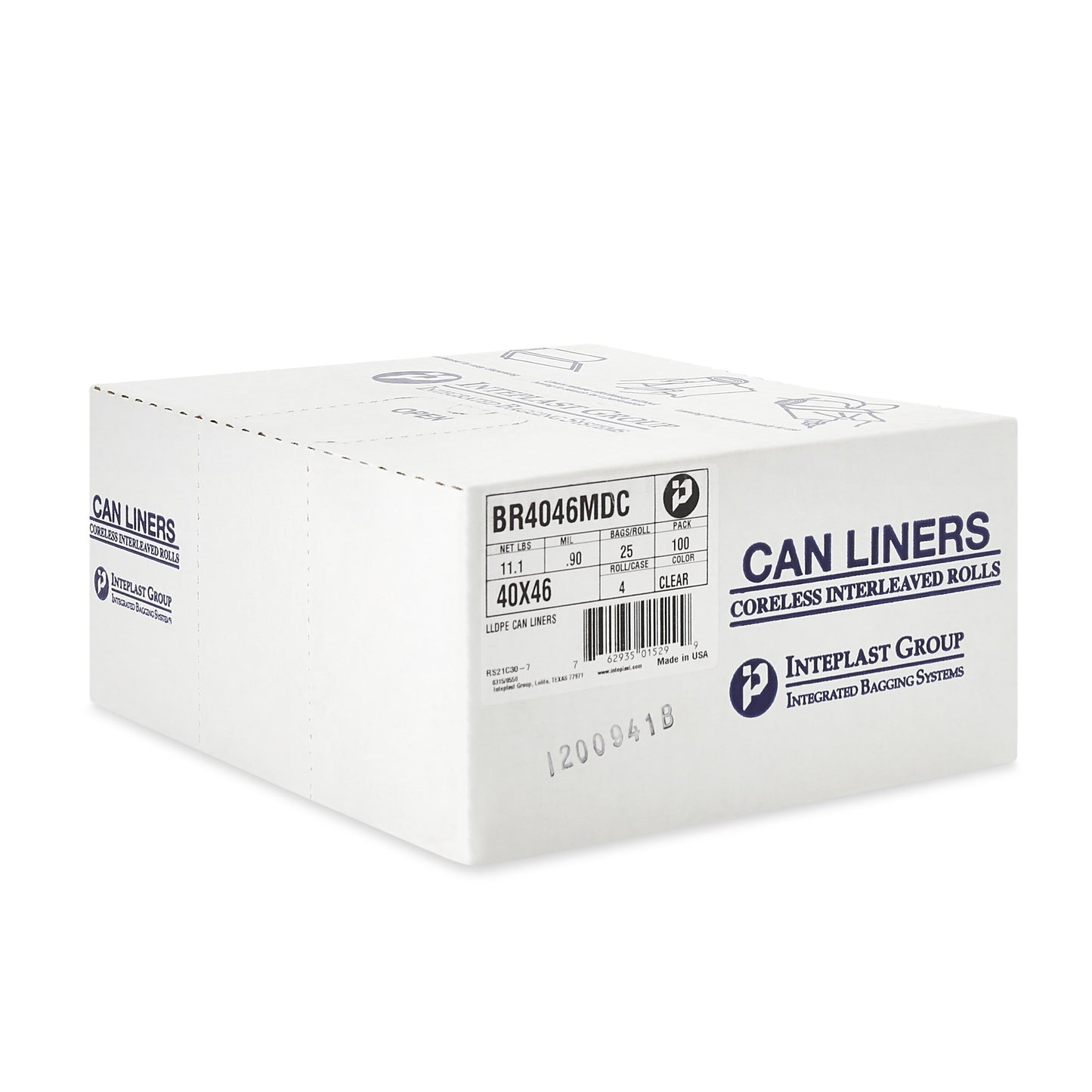 McKesson Trash Bag 45 gal. Clear LLDPE 0.90 mil 40 X 46 Inch Star Seal Bottom Coreless Roll (1137634_CS)
