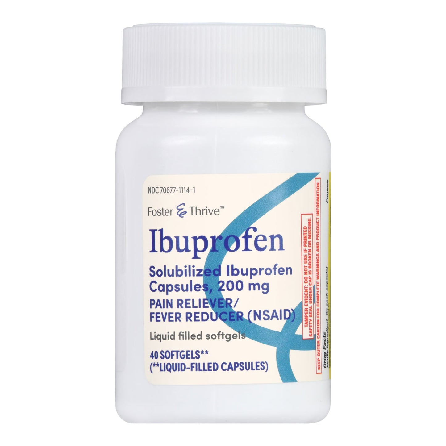Foster & Thrive™ Pain Relief 200 mg Strength Ibuprofen Capsule 40 per Bottle (1238985_BT)