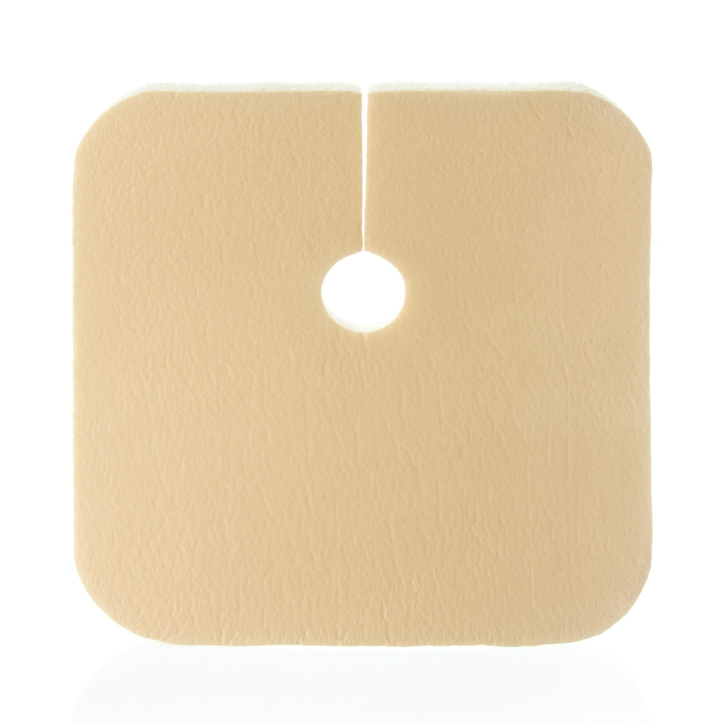 DermaFoam® Tracheostomy Foam Dressing 3-1/2 X 3-1/2 Inch Without Border Waterproof Backing Nonadhesive Fenestrated Square Sterile (946613_BX)