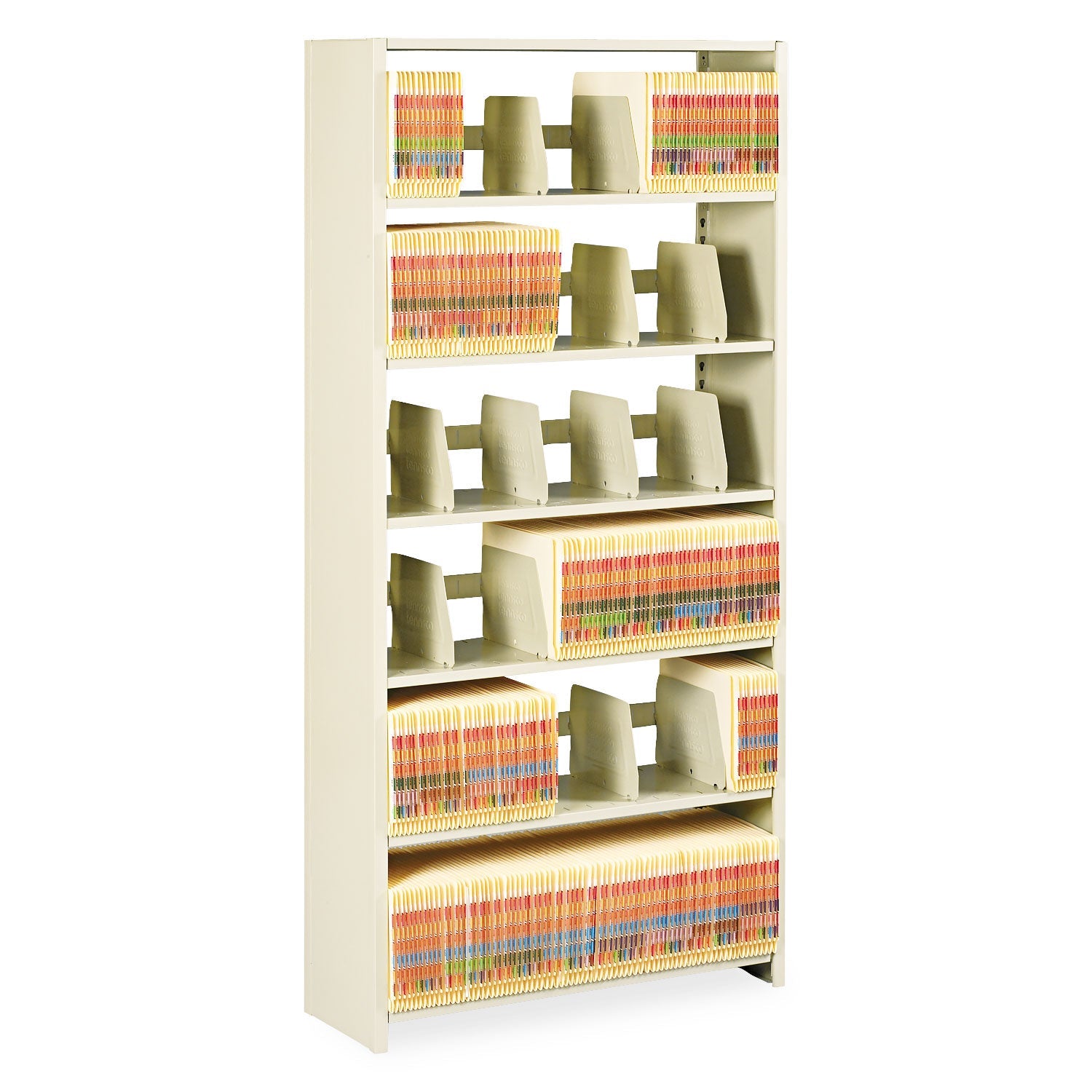 tennsco-snap-together-steel-six-shelf-closed-starter-set-num-tnn1276pcsd_1