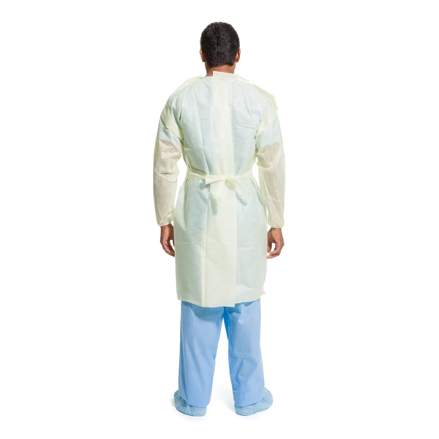Halyard Basics Protective Procedure Gown X-Large Yellow NonSterile AAMI Level 2 Disposable (1020295_CS)