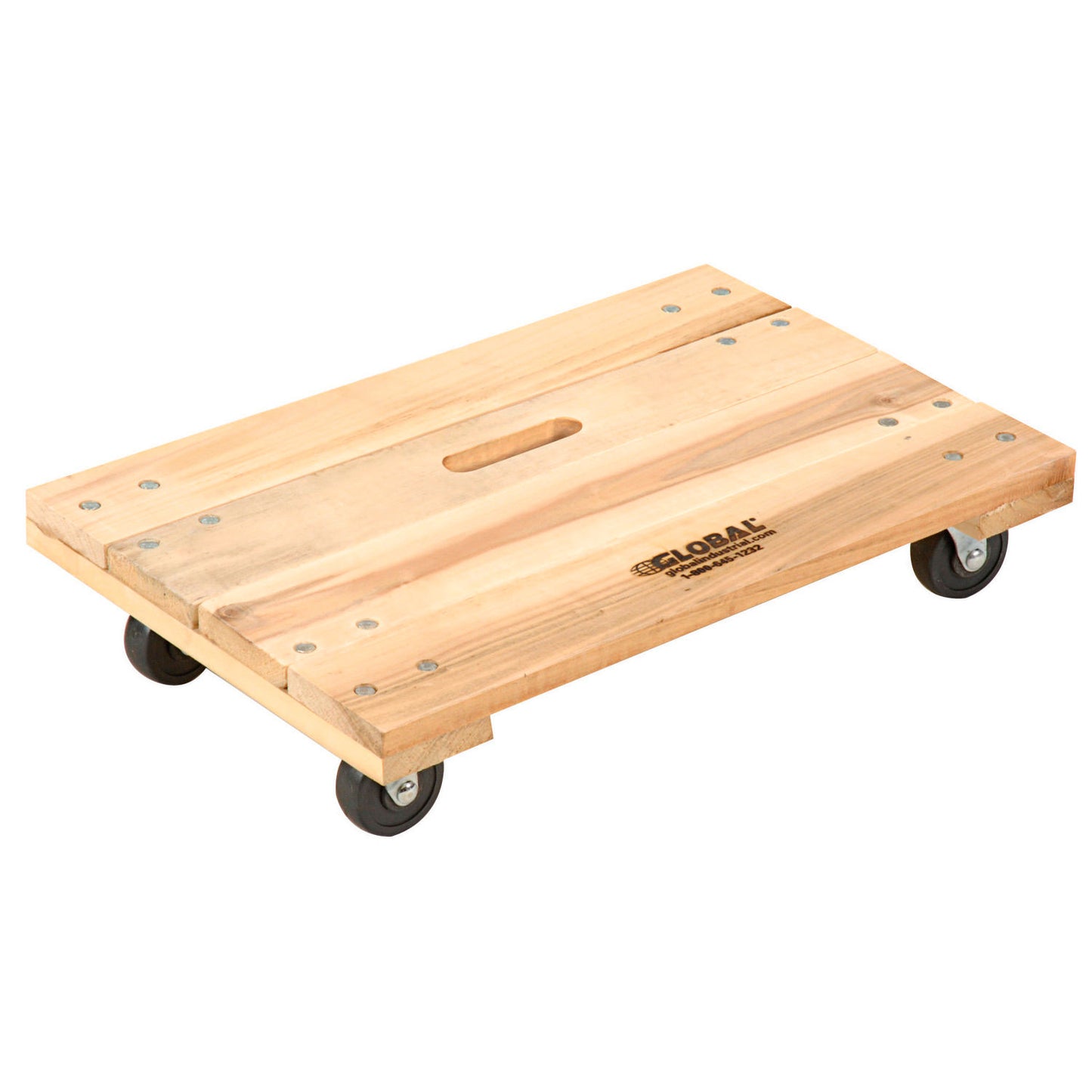 Global Industrial Hardwood Dolly with Solid Deck 36 x 24 1000 Lb. Capacity (WB952156)