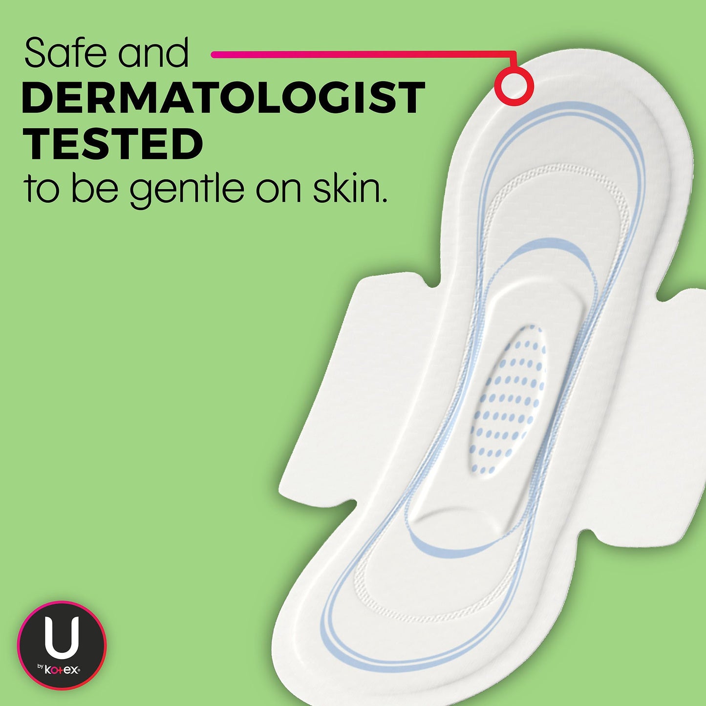 U by Kotex Security Feminine Pad Ultra Thin with Wings Regular Absorbency (1184197_CS)