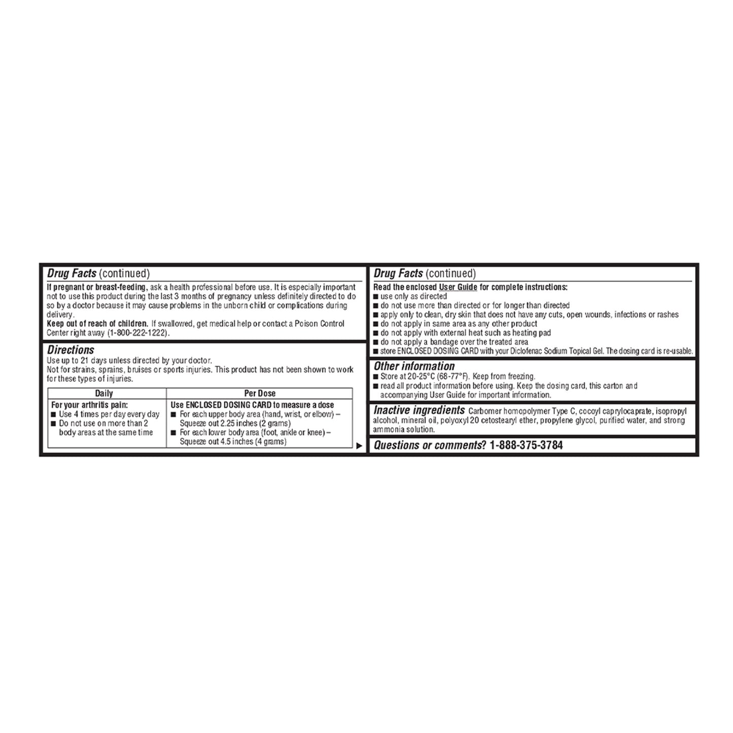 Geri-Care® Topical Pain Relief 1% Strength Diclofenac Sodium Topical Gel 100 Gram (1239065_CS)