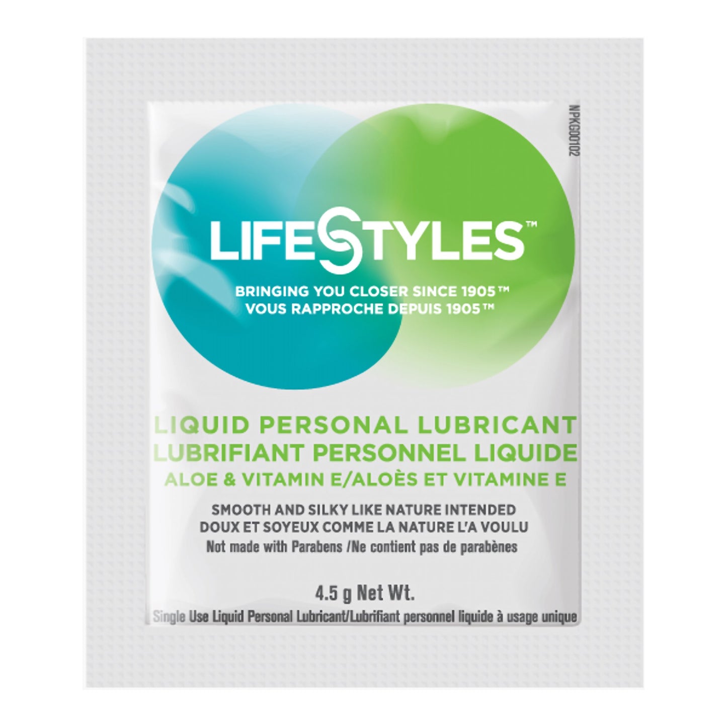 Lifestyles® Personal Lubricant 4.5 Gram Individual Packet (1206390_CS)