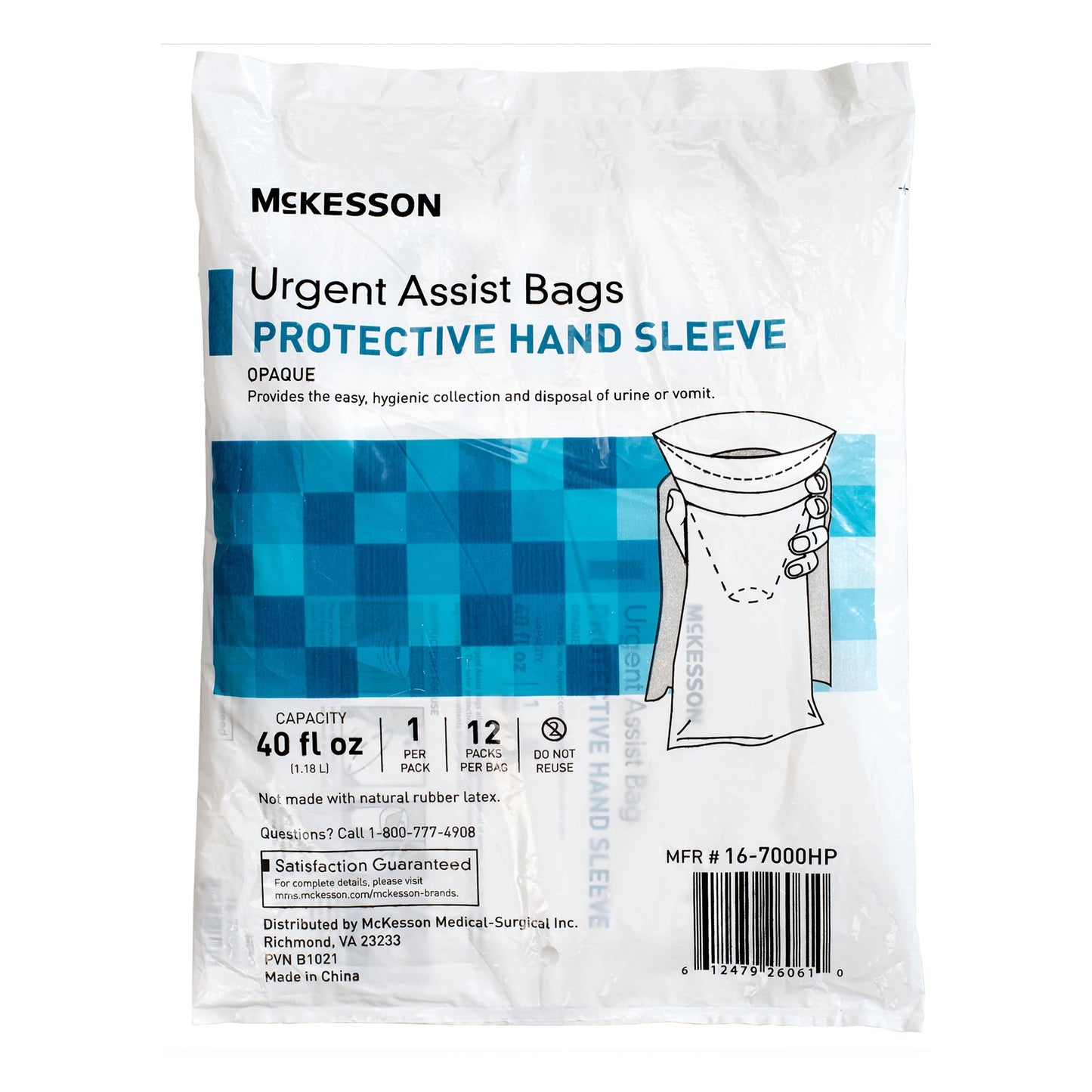 McKesson Emesis Bag 40 oz. White (1196426_CS)