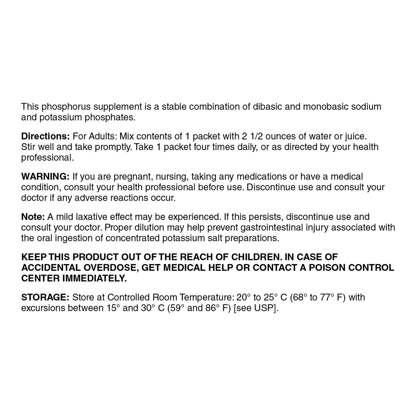 Geri-Care® Dietary Supplement Phosphorus / Sodium / Potassium 250 mg -160 mg - 280 mg Strength Oral Powder 100 per Box Strawberry Flavor (1179898_PK)