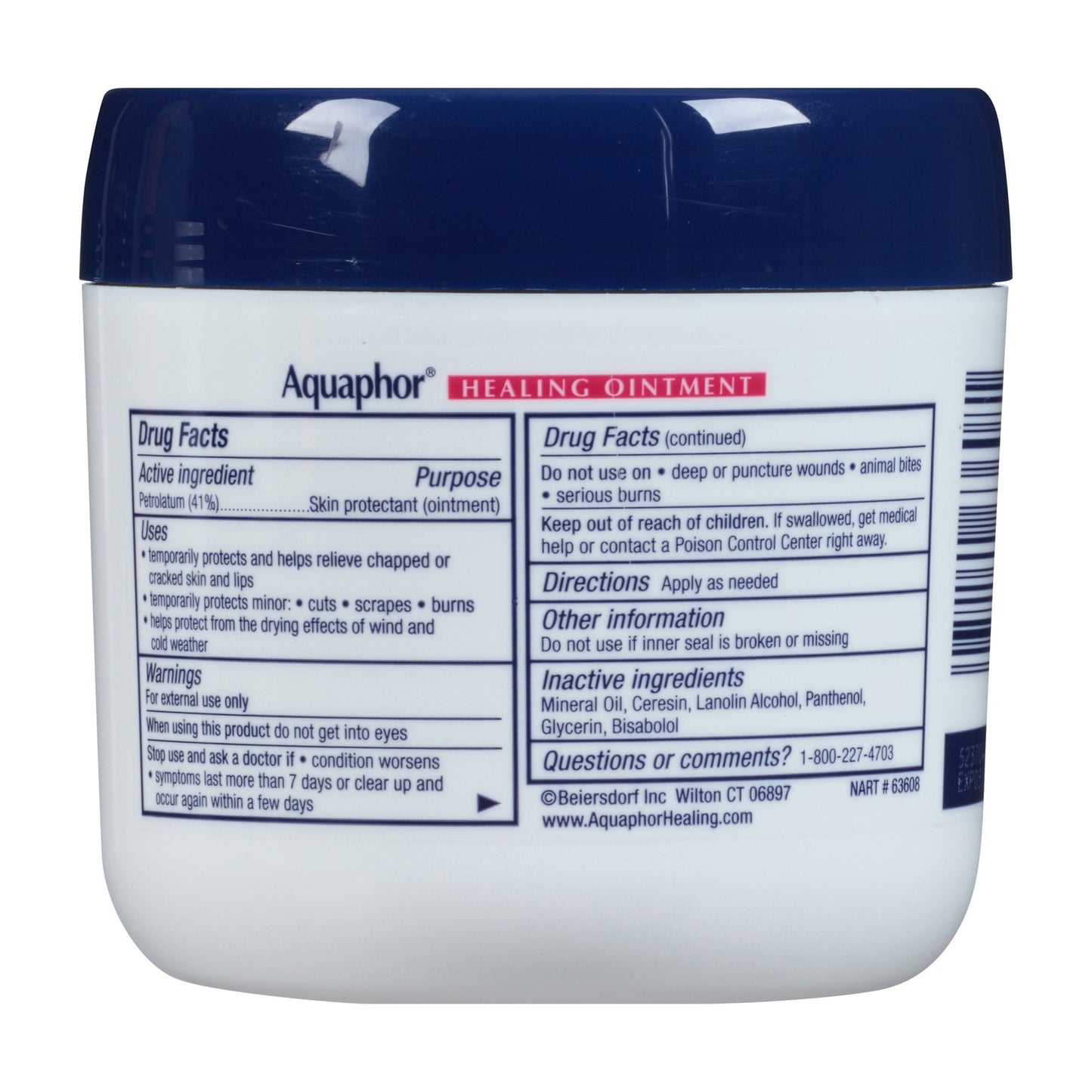 Aquaphor® Advanced Therapy Hand and Body Moisturizer 14 oz. Jar Unscented Ointment (696942_EA)