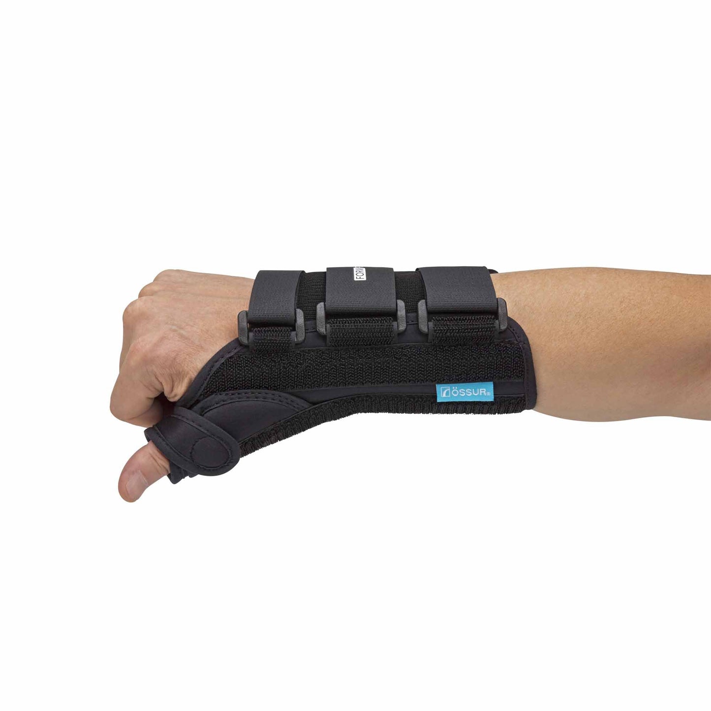 Ossur® Formfit® Thumb Spica Large D-Ring / Hook and Loop Strap Closure Right Hand Black (341422_EA)