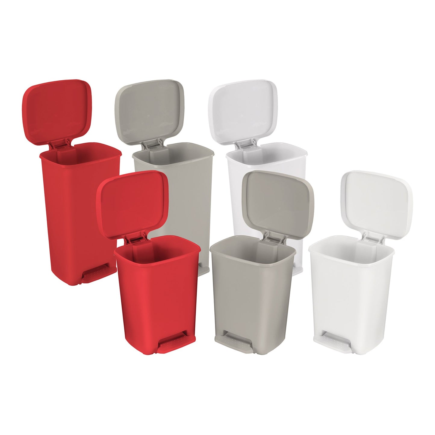 McKesson Trash Can 32 Quart / 8 gal. White Plastic Rectangular (553983_EA)