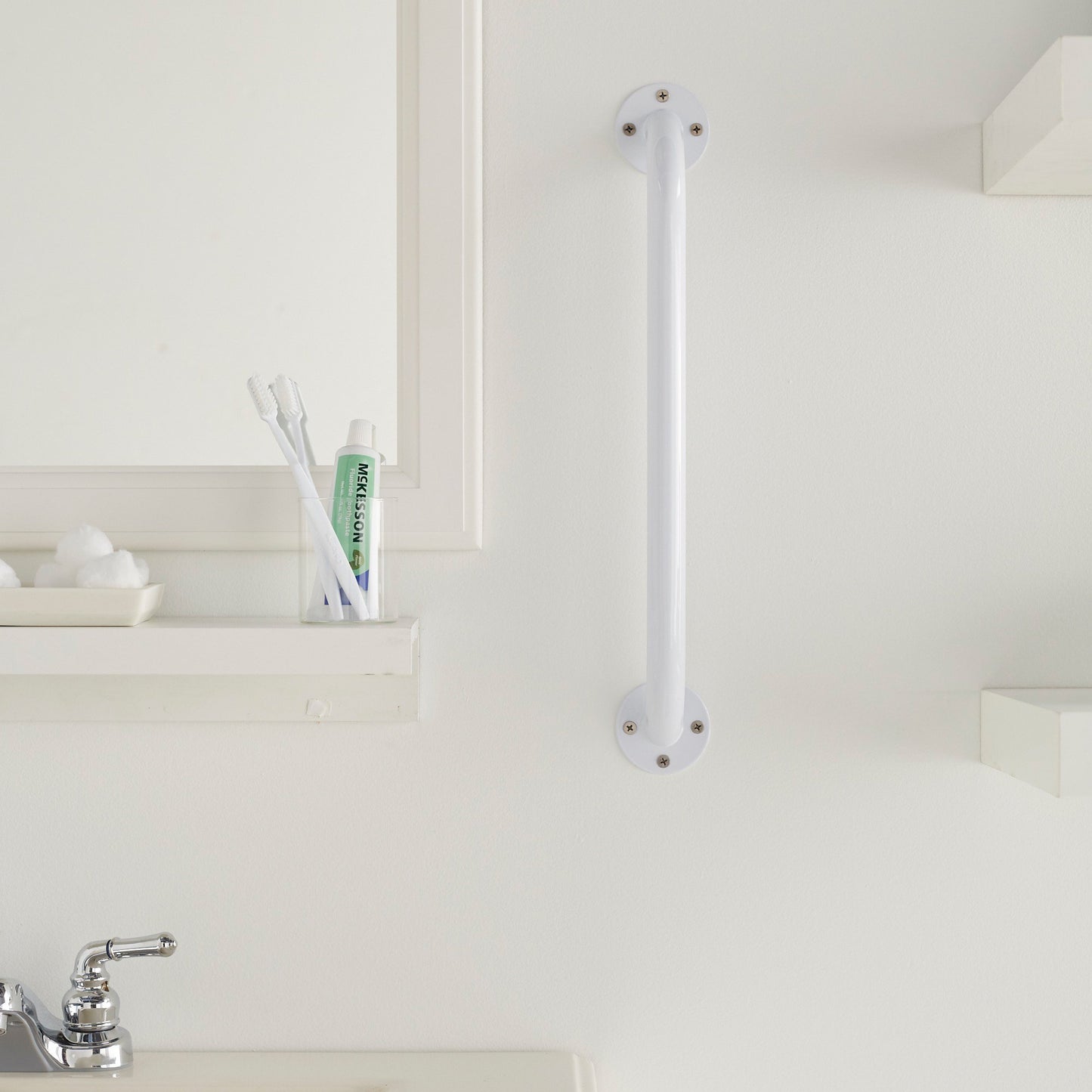 McKesson Wall Grab Bar White Steel (1065236_EA)