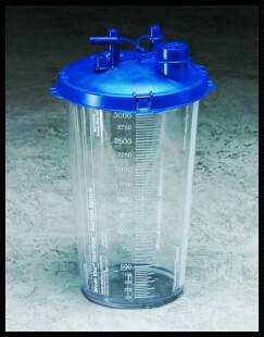 Medi-Vac® Guardian™ Rigid Suction Canister 2000 mL Sealing Lid (274611_CS)