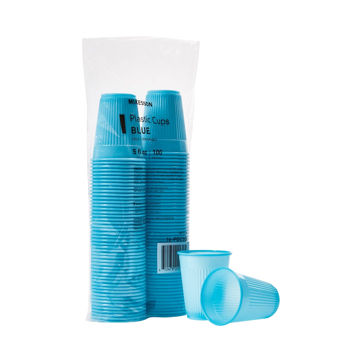 McKesson Drinking Cup 5 oz. Blue Polypropylene Disposable (1127768_CS)