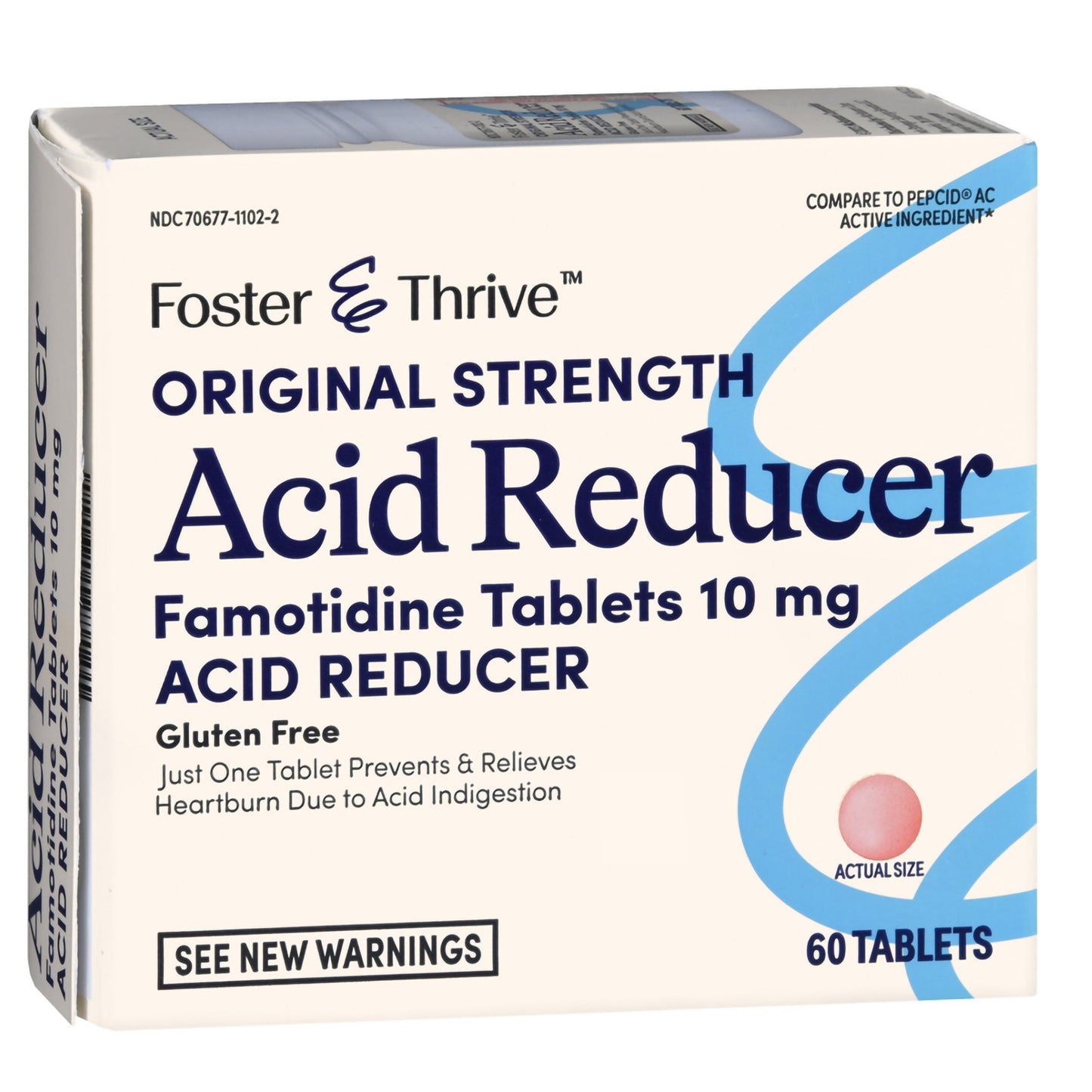 Foster & Thrive™ Antacid 10 mg Strength Tablet 60 per Box (1238919_BT)