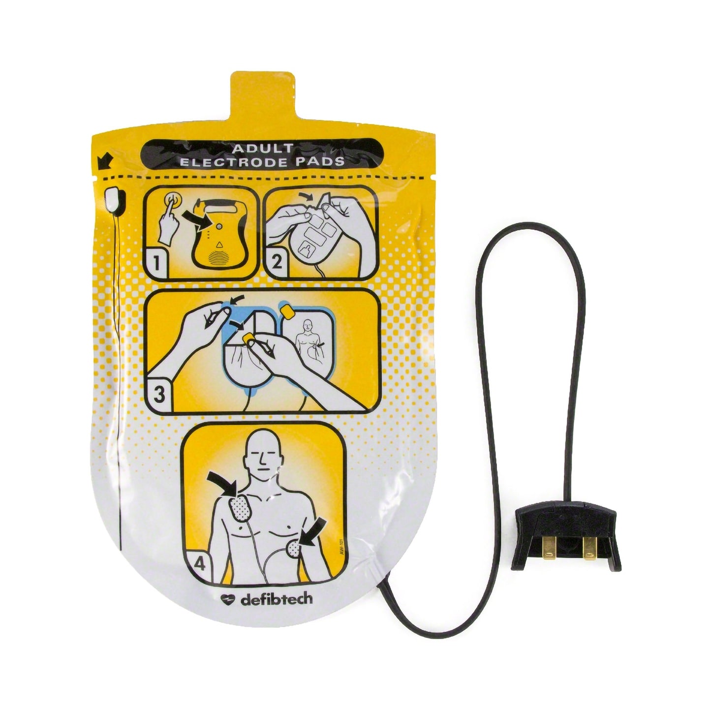 Defibtech Lifeline™ AED Defibrillator Pad Defibtech Lifeline™ (1070996_EA)