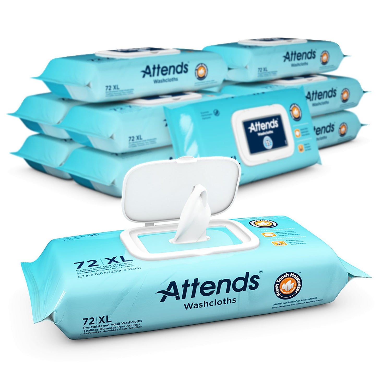 Attends® Personal Cleansing Wipe Soft Pack Scented 72 Count (633847_PK)