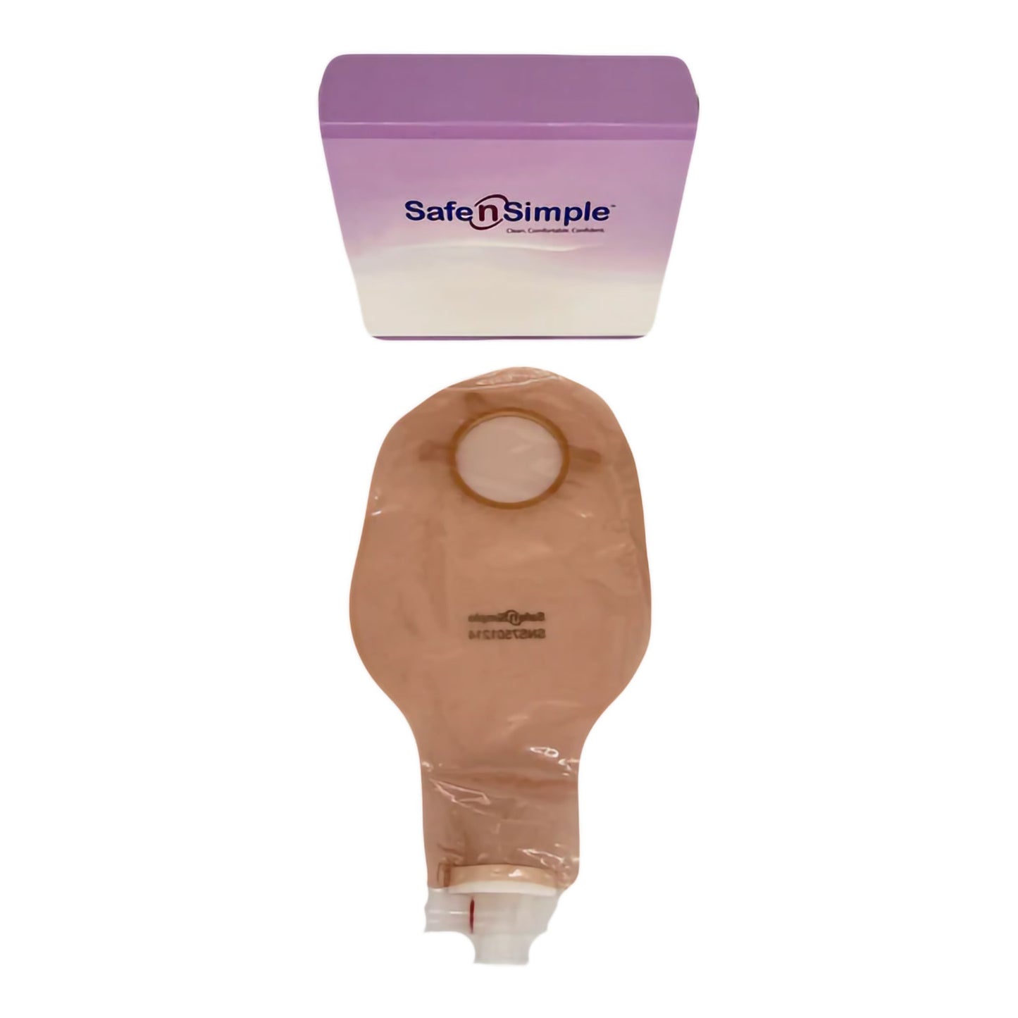 Safe n Simple™ Urostomy Pouch Two-Piece System 9 Inch Length Without Barrier Drainable (1242519_BX)