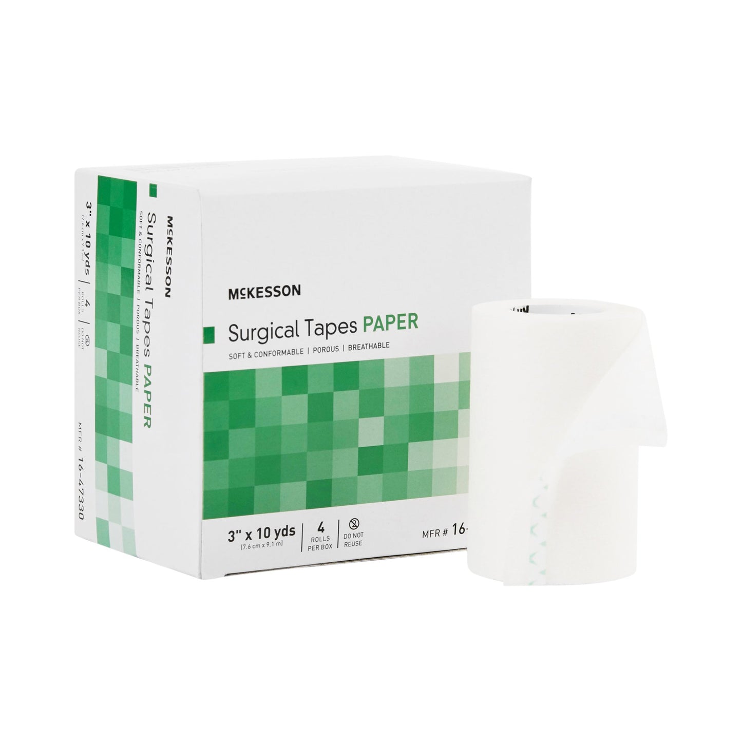 McKesson Medical Tape White 3 Inch X 10 Yard Paper NonSterile (466889_RL)