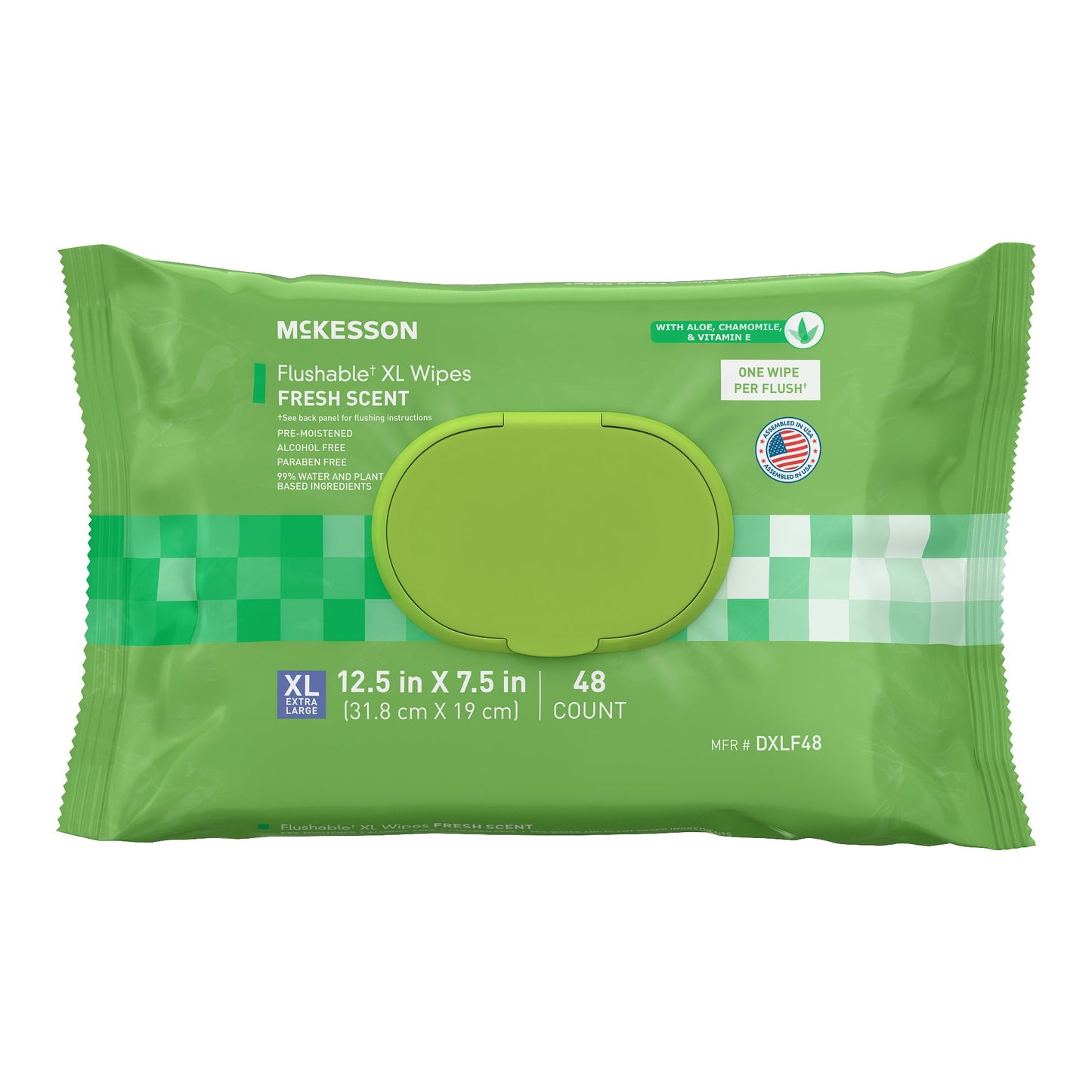 McKesson Flushable Personal Wipe Soft Pack Scented 48 Count (1241746_PK)