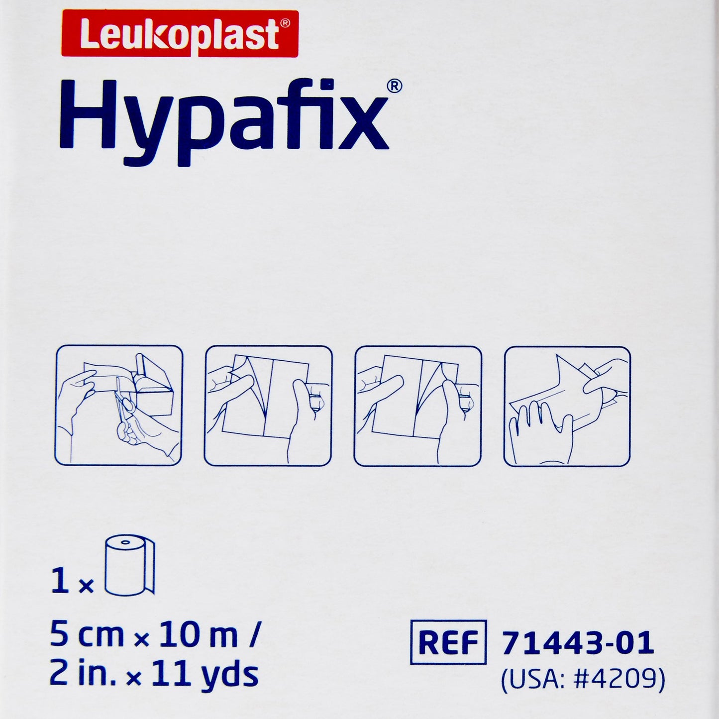 Hypafix® Dressing Retention Tape with Liner White 2 Inch X 10 Yard Nonwoven Polyester NonSterile (1065318_CS)