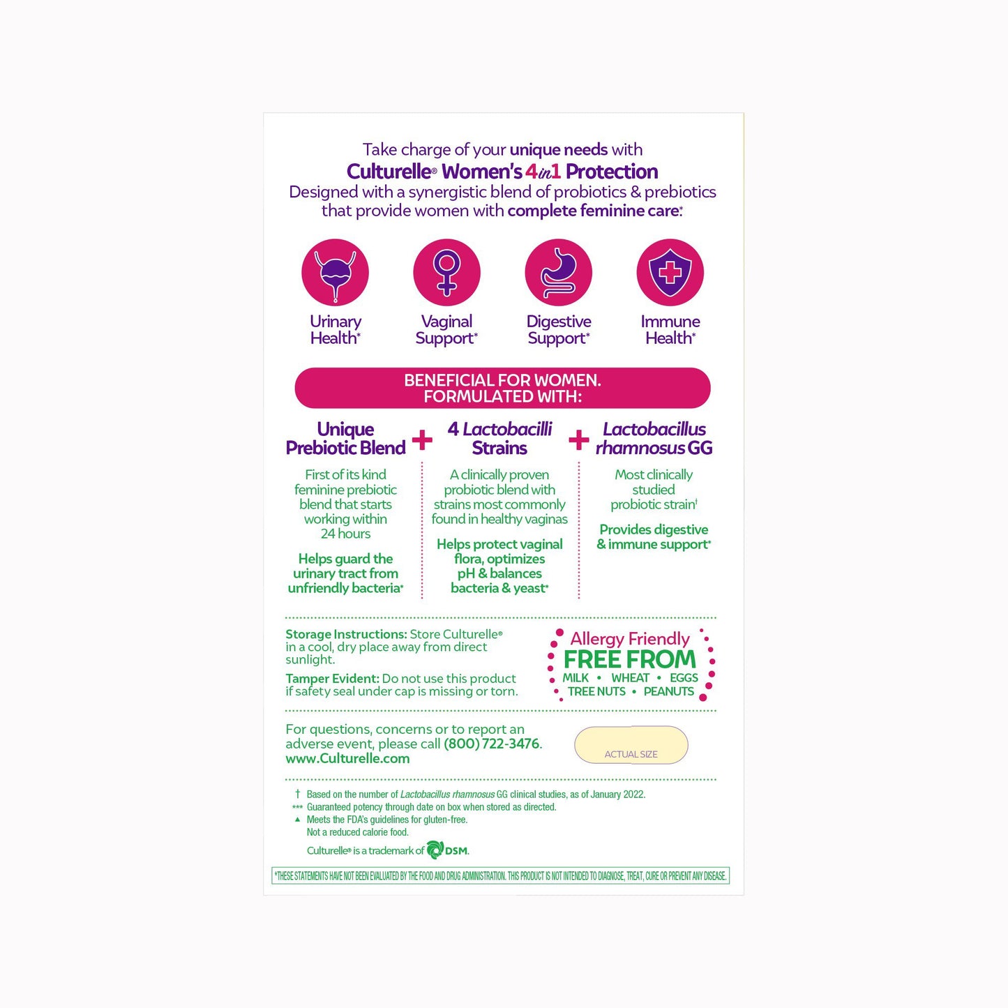 Culturelle® Probiotic Dietary Supplement 30 per Box Capsule (1268958_BX)