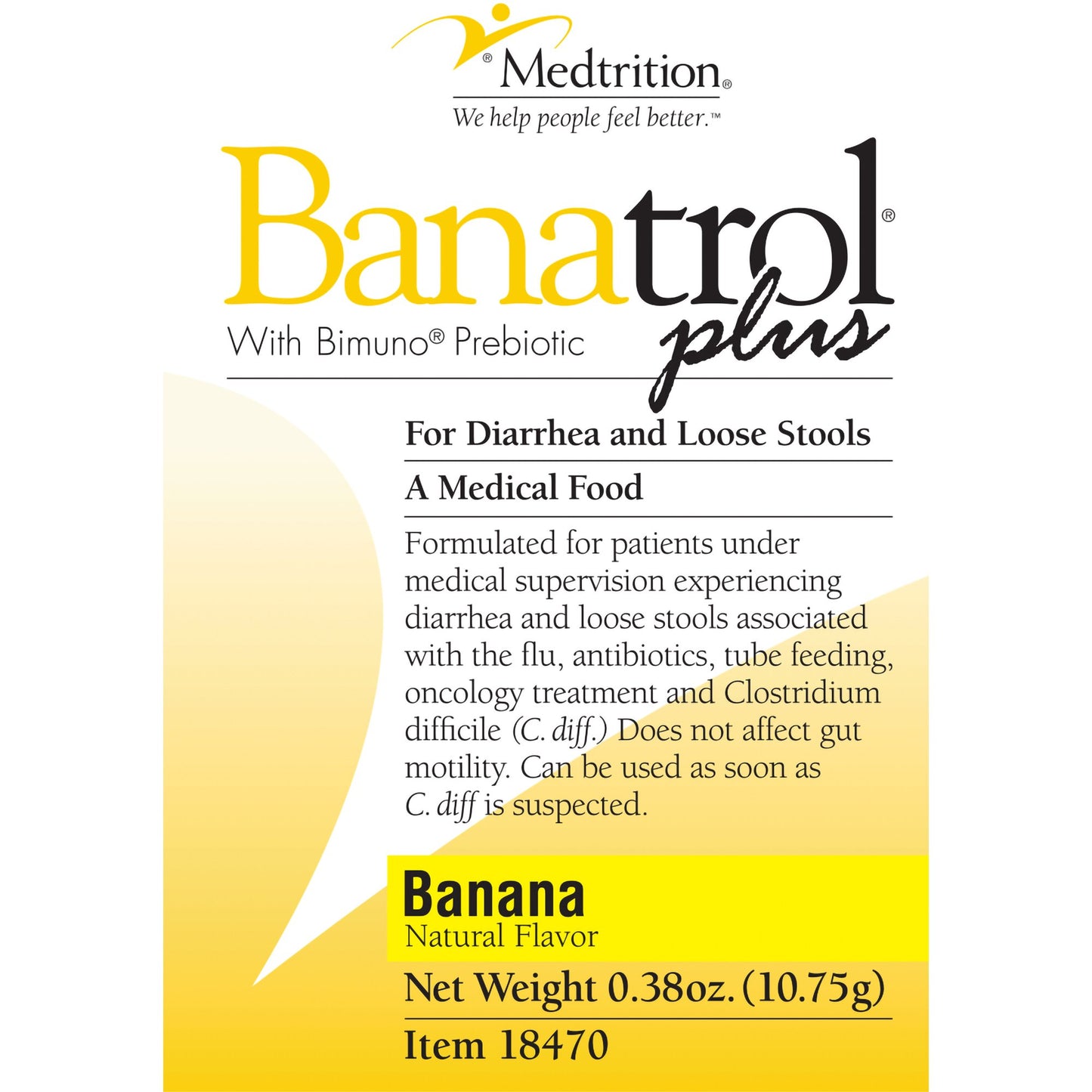 Banatrol® Plus Oral Supplement Banana Flavor Powder 11 Gram Individual Packet (709356_EA)